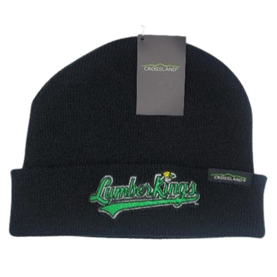 Beanie Cuffed Script (Black)