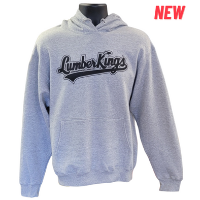 Clinton LumberKings Grey Script Logo Hoodie