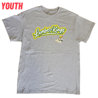 YOUTH Clinton LumberKings Script Grey T-Shirt