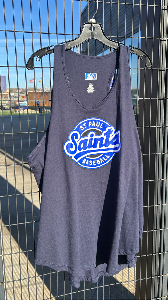 Women's Plus Size Navy Flowy Tank Top