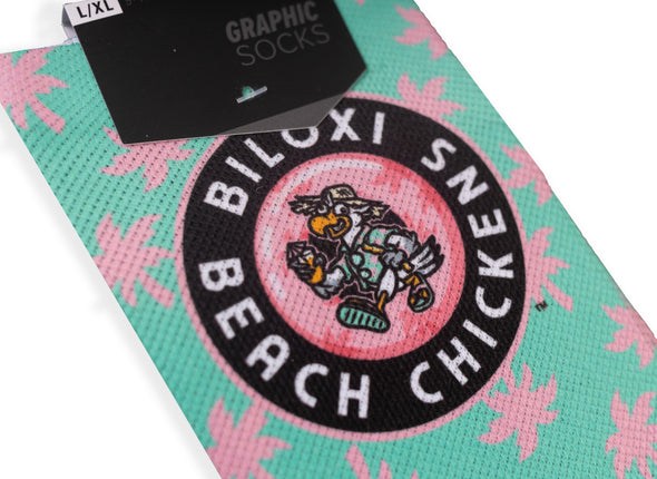 Biloxi Beach Chickens Socks