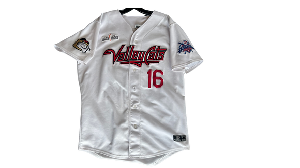 Game Worn White ValleyCats Jersey