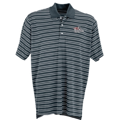 Somerset Patriots Vansport Tour Dark Grey/White Striped Polo