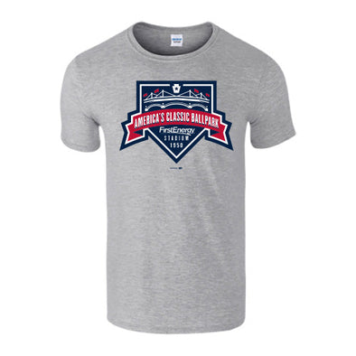 Grey America's Classic Ballpark Tee
