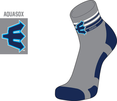Everett AquaSox Varsity Quarter Socks