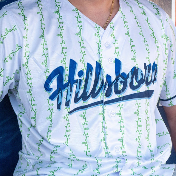 PERSONALIZED OT Sports Replica Vine Stripe Jersey, Hillsboro Hops