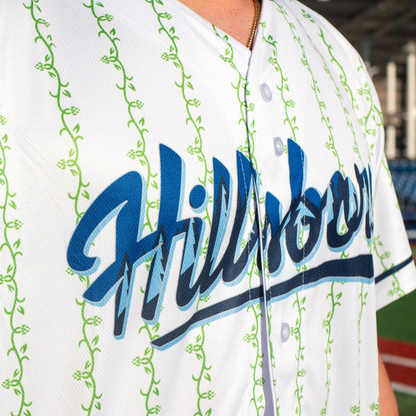 PERSONALIZED OT Sports Replica Vine Stripe Jersey, Hillsboro Hops