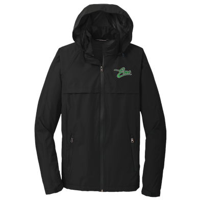 Eugene Emeralds Vintage Ems Script Rain Jacket