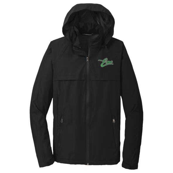 Eugene Emeralds Vintage Ems Script Rain Jacket