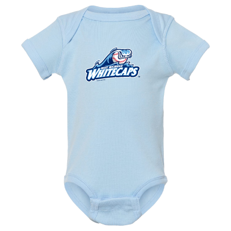 West Michigan Whitecaps Infant Light Blue Onesie