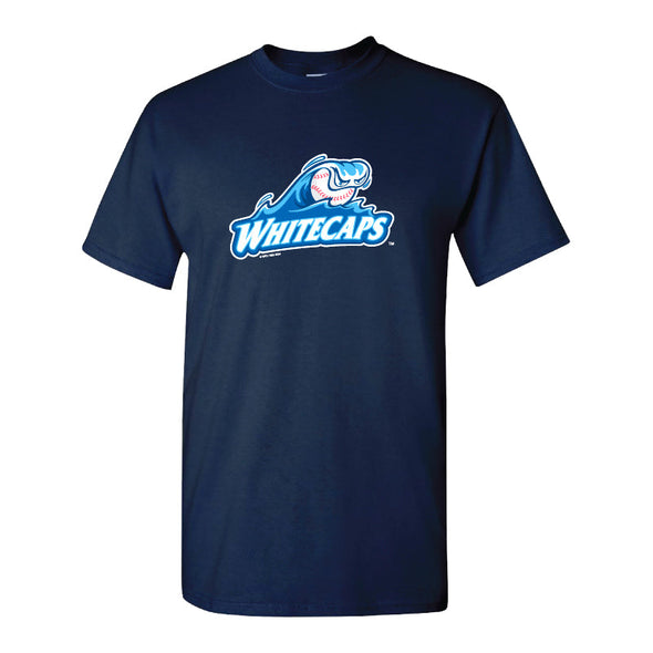 West Michigan Whitecaps Primary (no West Michigan) Logo Tee - Navy