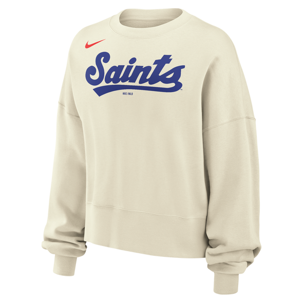 Saints Nike Women's Phoenix Boxy Cut Crew Neck Sweatshirt