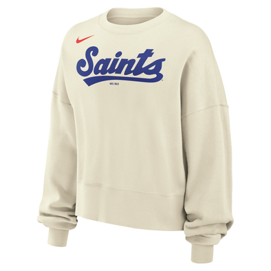 Saints Nike Women's Phoenix Boxy Cut Crew Neck Sweatshirt