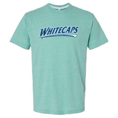 West Michigan Whitecaps Distressed Script Saltwater Melange Tee