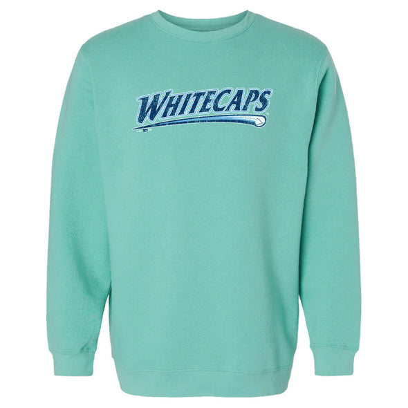 West Michigan Whitecaps Distressed Script Logo Saltwater Crew
