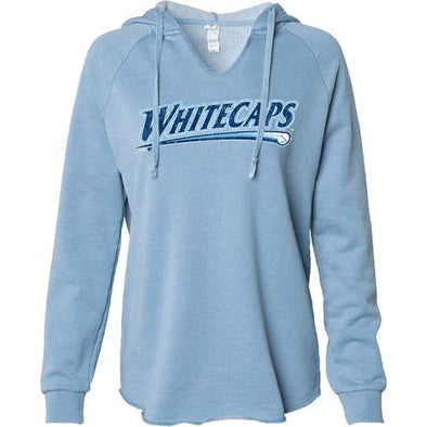 West Michigan Whitecaps Ladies Lightweight California Wave Wash Hoodie