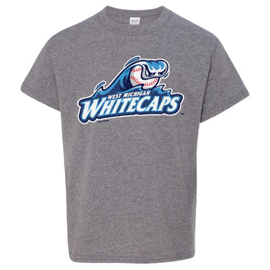 West Michigan Whitecaps Youth Primary Logo Tee - Graphite