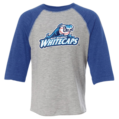 West Michigan Whitecaps Toddler 3/4 Sleeve Baseball Tee