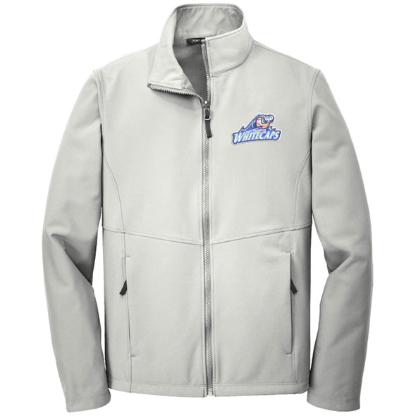 West Michigan Whitecaps Light Grey Soft Shell Full Zip Jacket