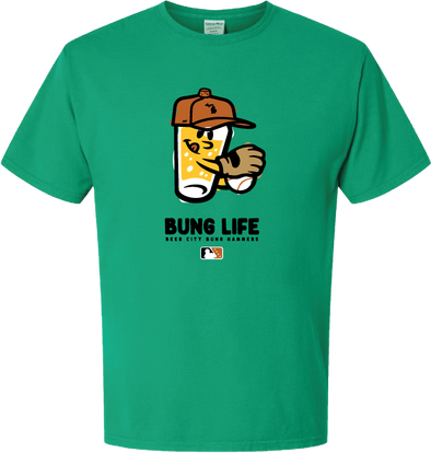Beer City Bung Hammers Green Bung Life T-Shirt