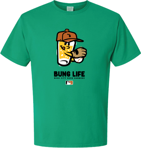 Beer City Bung Hammers Green Bung Life T-Shirt