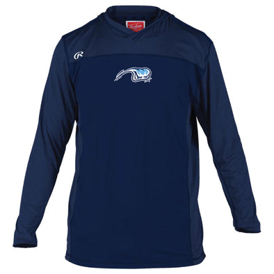 West Michigan Whitecaps Authentic Collection Rawlings Player Hooded Training Tee