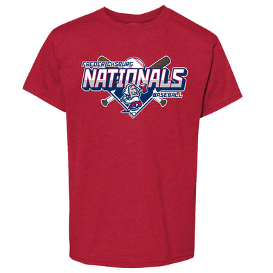 FredNats Youth Red Wafter Tee