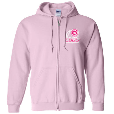 South Bend Cubs Women's Pink Full Zip