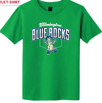 Youth Irish Green Celery Home Plate Softstyle Tee