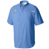 Myrtle Beach Pelicans Columbia Sportswear White Cap Alternate Logo Tamiami Short Sleeve Shirt