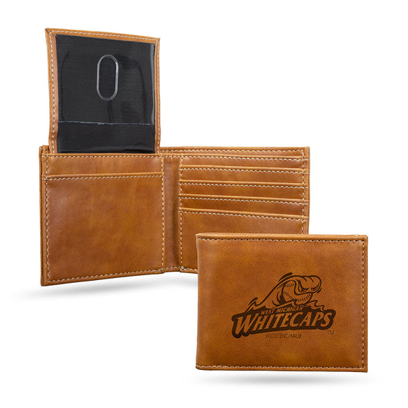 West Michigan Whitecaps Laser Engraved Billfold - SPECIAL ORDER