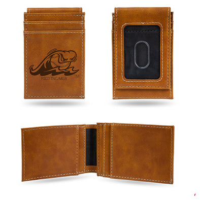 West Michigan Whitecaps Laser Engraved Front Pocket Wallet - SPECIAL ORDER