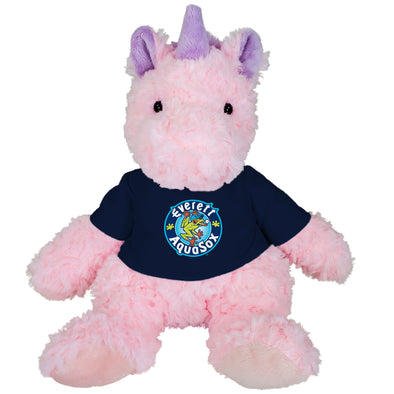 Everett AquaSox Pink Unicorn Plush