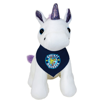 Everett AquaSox Plush Purple Unicorn Mini