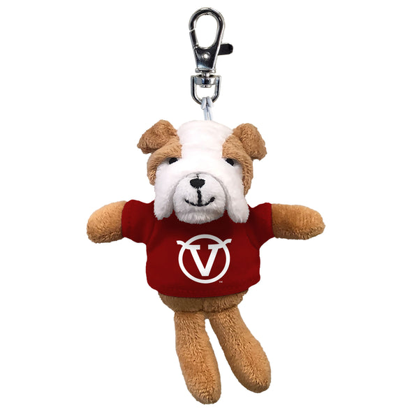 Plush Animal Key Chains (Cow, Bulldog & Lion)