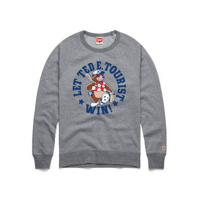 The Asheville Tourists Homage Let Ted E Tourist Win Crewneck