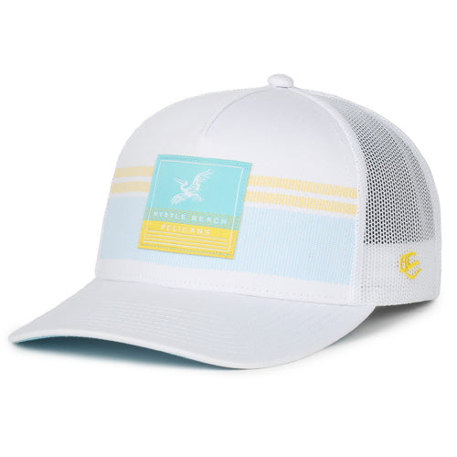 Myrtle Beach Pelicans Outdoor Cap White Ace City Snapback Cap