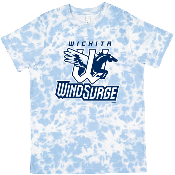 Wichita Wind Surge Youth Primary Sky Blue Tie Dye Tee