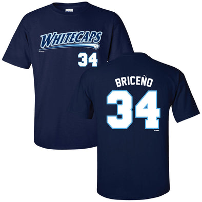 West Michigan Whitecaps Josue Briceno Player Name/Number Tee