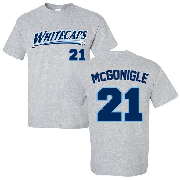 West Michigan Whitecaps Kevin McGonigle Player Name/Number Tee