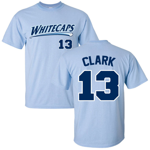 West Michigan Whitecaps Max Clark Player Name/Number Tee