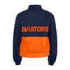 Women's New Era Left Chest LV/Aviators Back Navy/Orange Windbreaker Jacket