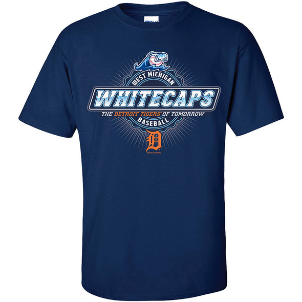 West Michigan Whitecaps  "Zeiss" Affiliate Navy Tee