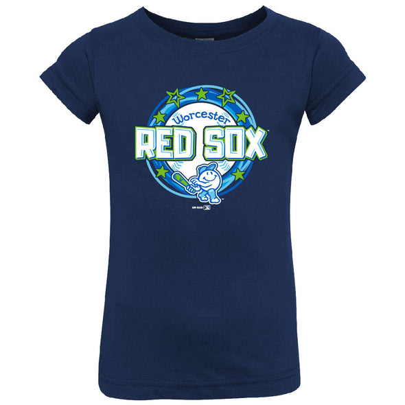 Worcester Red Sox Bimm Ridder Navy Toddler Girls Grab Jersey Shirt