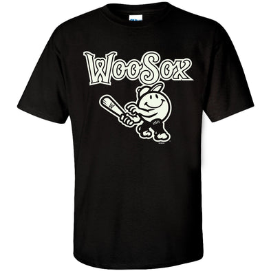 Worcester Red Sox Black Glow Primary Tee