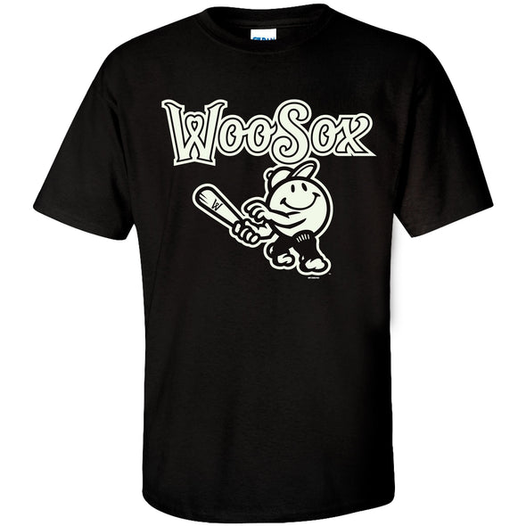 Worcester Red Sox Black Glow Primary Tee
