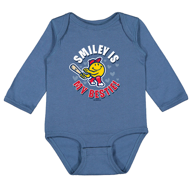 Worcester Red Sox Blue Infant Smiley is my Bestie Onesie
