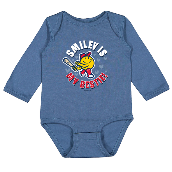 Worcester Red Sox Blue Infant Smiley is my Bestie Onesie