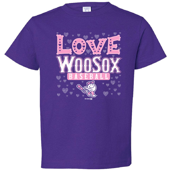 Worcester Red Sox Purple Toddler Shower Tee