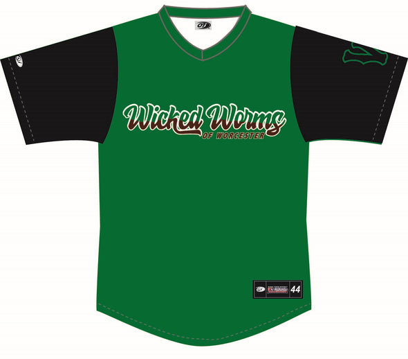 Wicked Worms of Worcester Kelly Green Replica Jersey